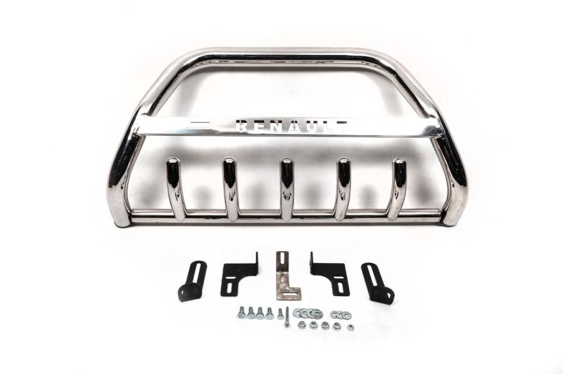 Купить Кенгурятник WT003-4 (нерж.) С надписью для Renault Trafic 2001-2015 гг