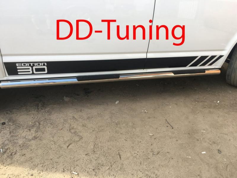 Купить Боковые трубы (2 шт, нерж) 70мм, Короткая база для Volkswagen T6