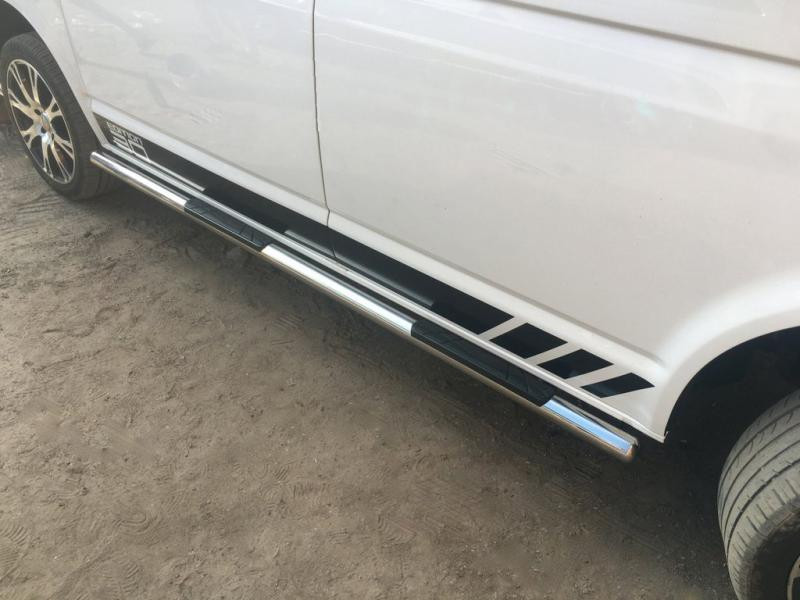 Купить Боковые трубы (2 шт, нерж) 70мм, Длинная база для Volkswagen T6