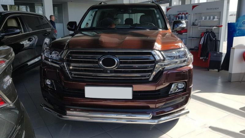 Купити Передня дуга ST014 (2015-2025, нерж.) 70мм на 48мм для Toyota Land Cruiser 200