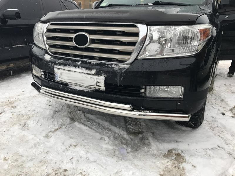 Купити Передня дуга ST014 (2007-2015 нерж.) 60мм на 42мм для Toyota Land Cruiser 200