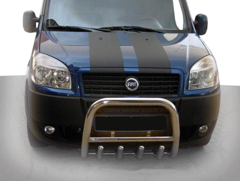 Купити Передня дуга QT006 (нерж.) для Fiat Doblo I 2005-2010 рр