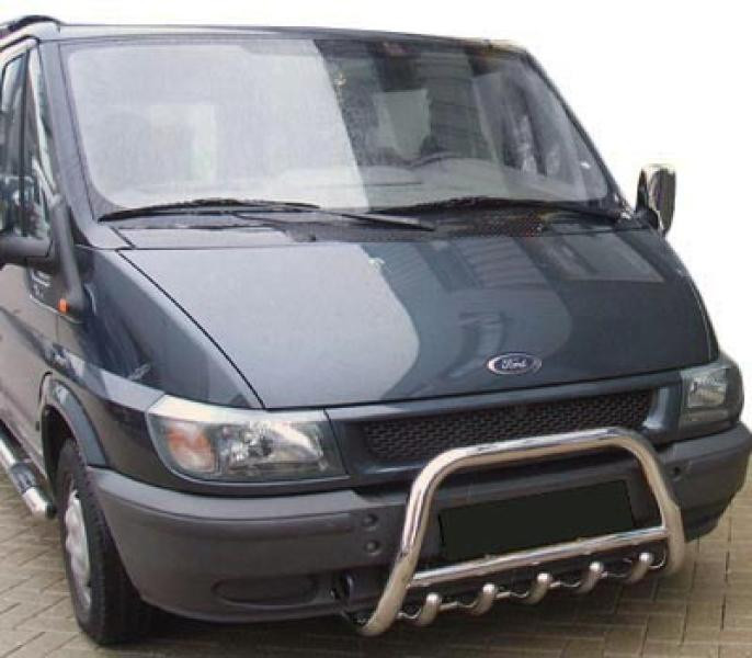 Купить Кенгурятник WT003 (2000-2006, нерж.) для Ford Transit