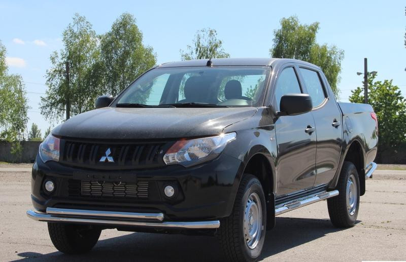 Купить Передняя защита ST014 (нерж) для Mitsubishi L200 2015-2024 гг