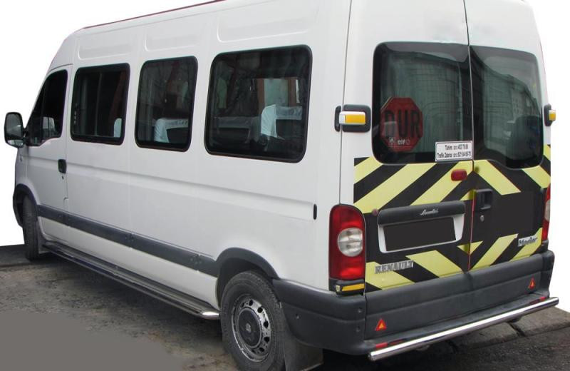Купить Задняя дуга AK002 (нерж.) для Renault Master 1998-2010 гг