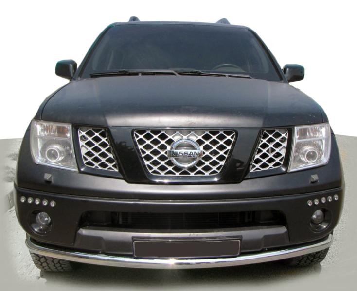 Купить Передняя защита ST008-2 (нерж) для Nissan Pathfinder R51 2005-2014 гг