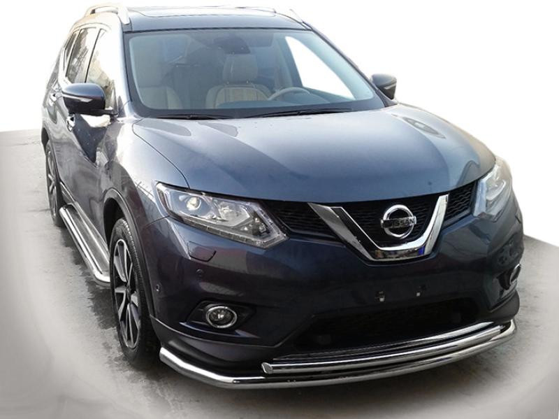 Купить Передняя защита ST014 (нерж) для Nissan X-trail T32/Rogue 2014-2021 гг