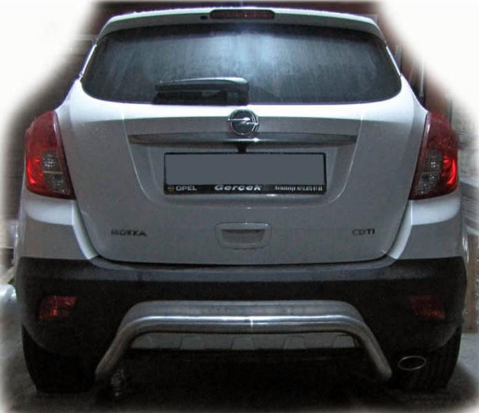 Купить Задняя дуга AK007-2 (нерж.) для Opel Antara 2006-2017 гг