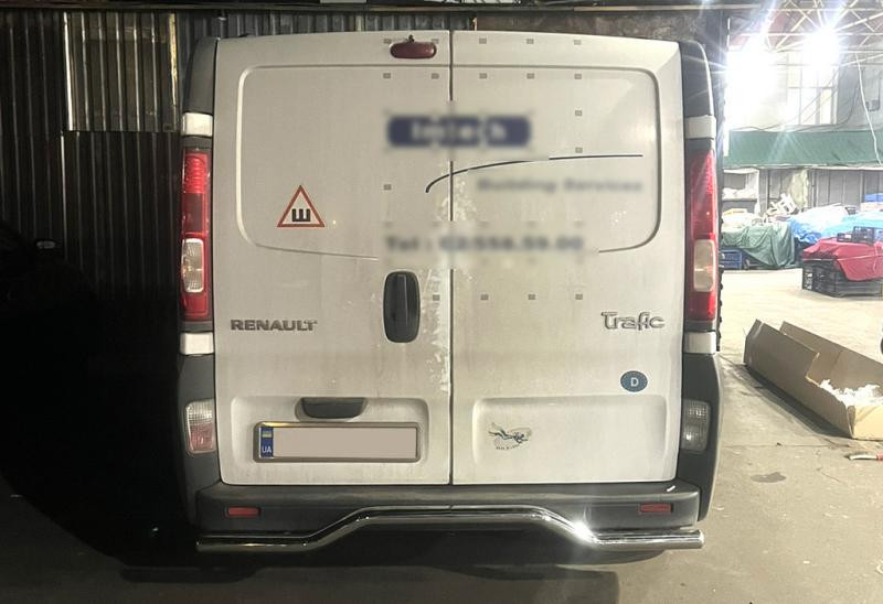 Купить Задняя защита AK006 (нерж) для Opel Vivaro 2001-2015 гг