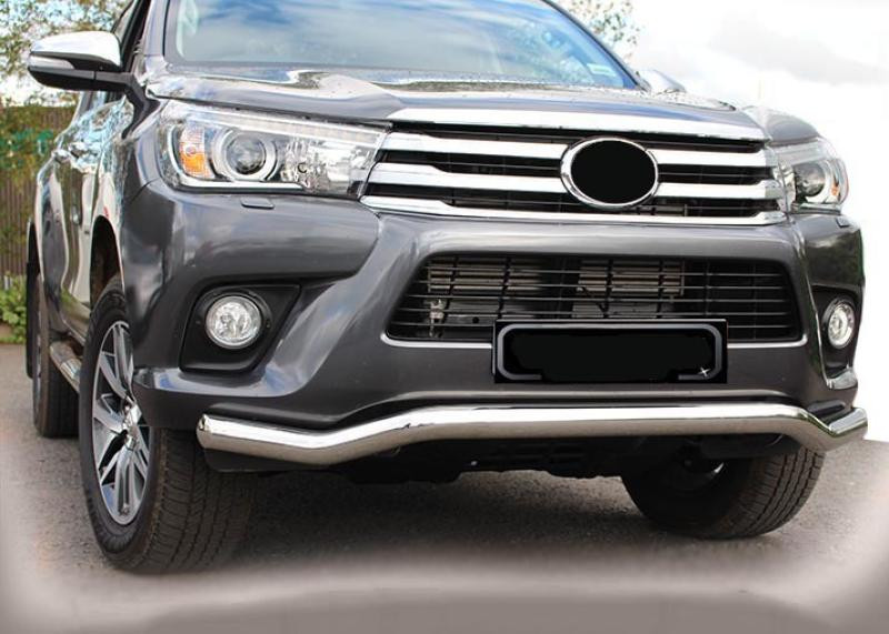 Купить Передняя защита ST007 (нерж) для Toyota Hilux 2015- гг
