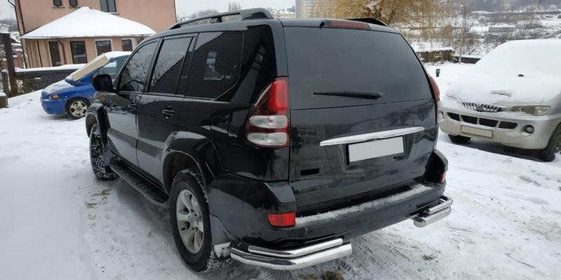 Купить Задние двойные уголки AK003-2 (2 шт, нерж) для Toyota Land Cruiser Prado 120