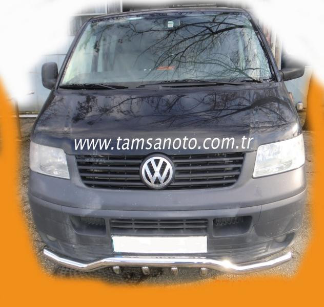 Купить Нижняя губа волна-гриль ST007-1 (нерж) для Volkswagen T5 Transporter 2003-2010 гг