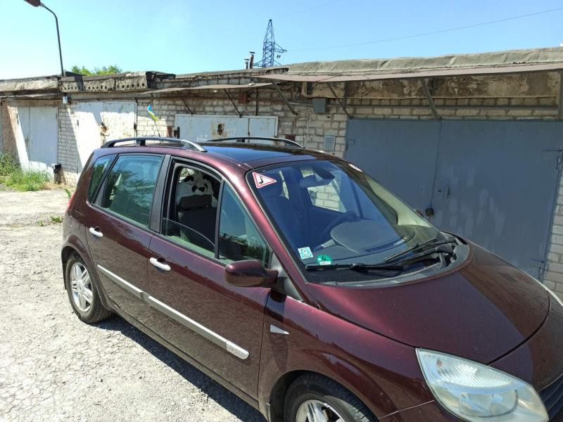 Купить Рейлинги Черные (2 шт) Длинная база (Grande) для Renault Scenic/Grand 2003-2009 гг