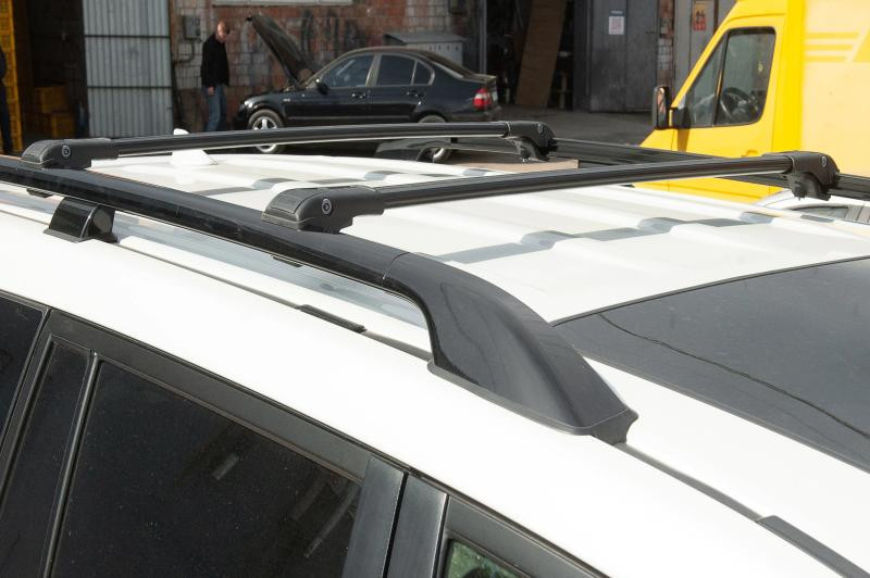 Купить Багажник (поперечины) на обычные рейлинги под ключ WingBar V1 (2 шт) до 110 см, Серый для Ford Kuga 2008-2013 гг