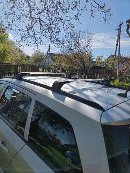 Купити Багажник (поперечини) на інтегровані рейлінги Skybar V2 120 см (2 шт) Сірий для Volkswagen Touareg 2018- рр