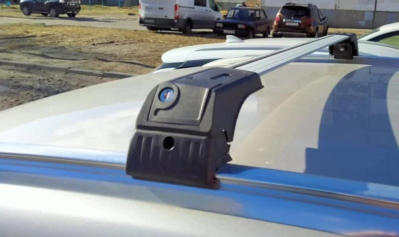 Купити Багажник (поперечини) на інтегровані рейлінги Skybar V2 120 см (2 шт) Чорний для Volkswagen Touareg 2018- рр