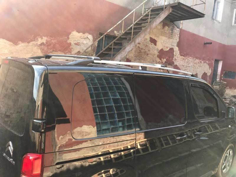 Купить Рейлинги Хром Средняя база, пластиковая ножка для Opel Zafira Life 2019- гг