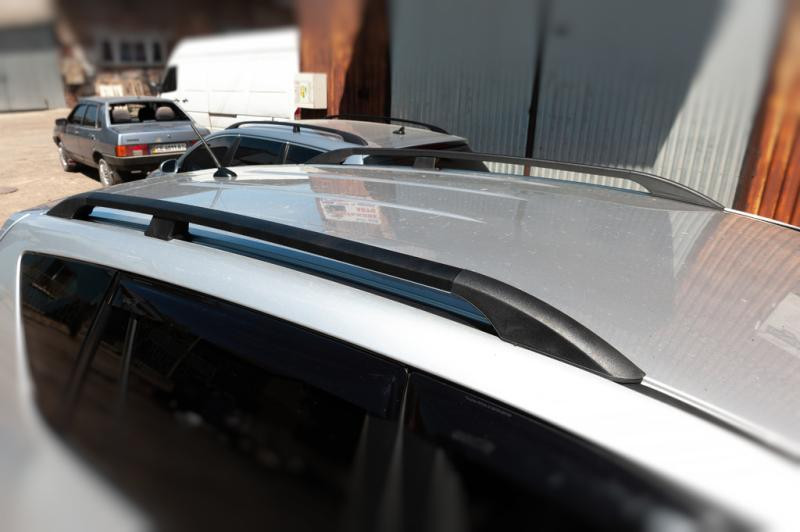 Купить Рейлинги Черные Турецкие Длинная база, Пластиковые ножки для Toyota Rav 4 2006-2013 гг