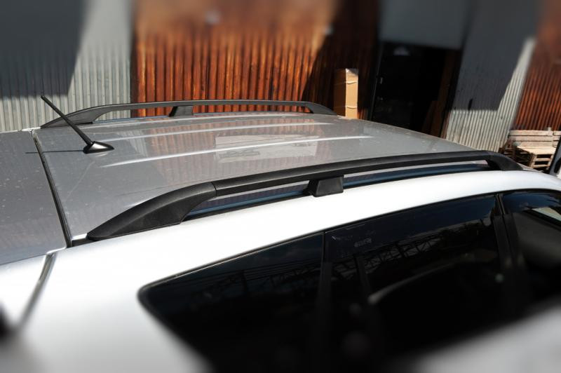 Купить Рейлинги Черные Турецкие Длинная база, Пластиковые ножки для Toyota Rav 4 2006-2013 гг