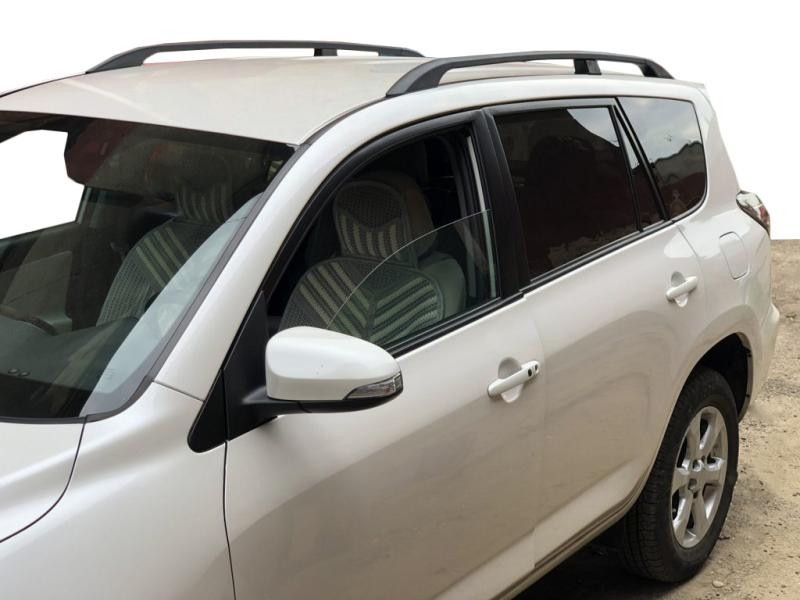 Купить Рейлинги Черные Турецкие Длинная база, Пластиковые ножки для Toyota Rav 4 2006-2013 гг