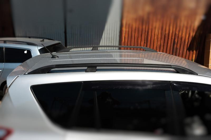 Купить Рейлинги Черные Турецкие Длинная база, Пластиковые ножки для Toyota Rav 4 2006-2013 гг