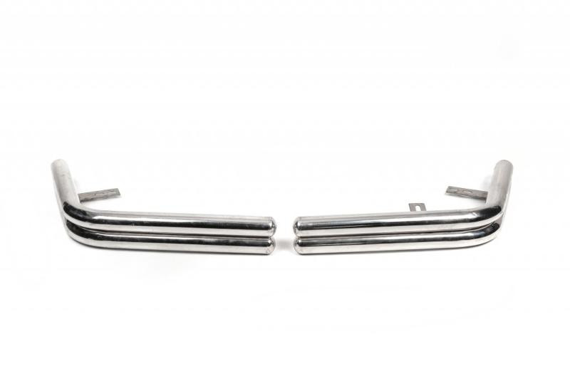 Купить Задние защитные углы AK003-double (2 шт., нерж) для Volkswagen T5 2010-2015 гг