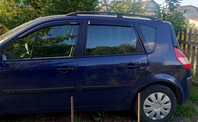 Купить Рейлинги Черные (2 шт) Короткая база для Renault Scenic/Grand 2003-2009 гг