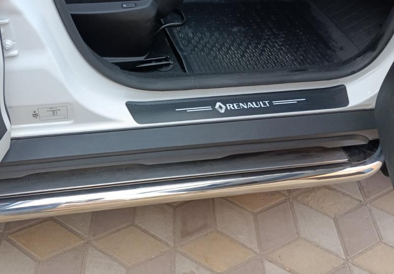 Купить Боковые пороги Premium (2 шт., нерж.) Ø60 для Renault Duster 2018-2024 гг