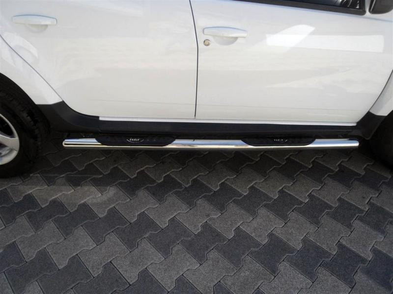 Купить Боковые трубы BB002 (2 шт., нерж.) для Renault Duster 2018-2024 гг