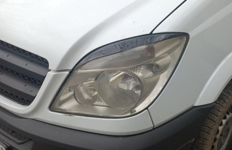 Купити Вії Прямі (чорні, ABS, 2006-2013) чорний глянець для Mercedes Sprinter W906 рр