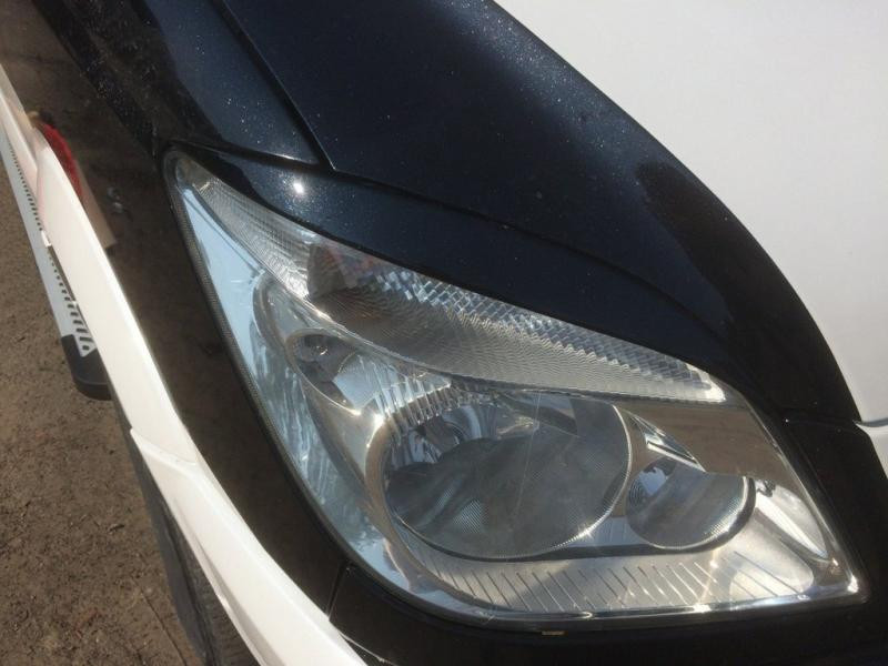 Купити Вії Прямі (чорні, ABS, 2006-2013) чорний глянець для Mercedes Sprinter W906 рр