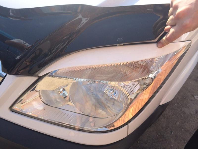 Купити Вії Прямі (чорні, ABS, 2006-2013) Чорний мат для Mercedes Sprinter W906 рр