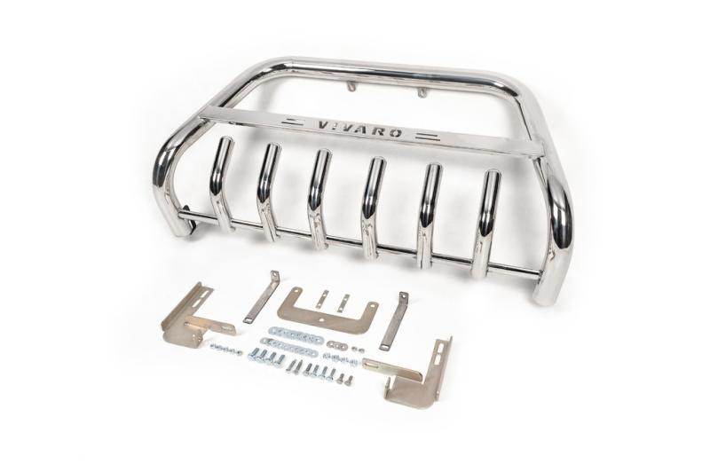 Купити Кенгурятник WT003-4 (нерж.) З написом для Opel Vivaro 2015-2019 рр