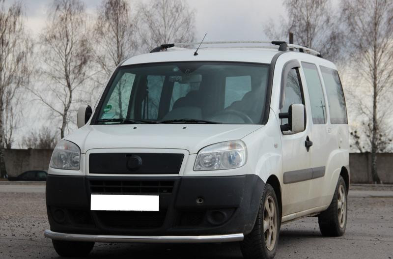 Купити Передній захист ST008 (нерж) для Fiat Doblo I 2001-2005 рр