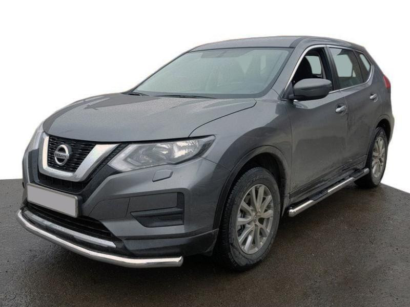 Купити Передній захист ST008 (нерж) для Nissan X-trail T32 / Rogue 2014-2021 рр