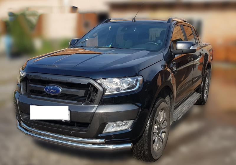 Купити Передній захист ST014 (нерж.) d60/60 для Ford Ranger 2011-2022 рр