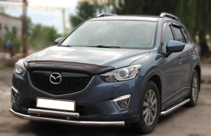 Купити Передній захист ST014 (нерж.) d60/60 для Mazda CX-5 2012-2017рр
