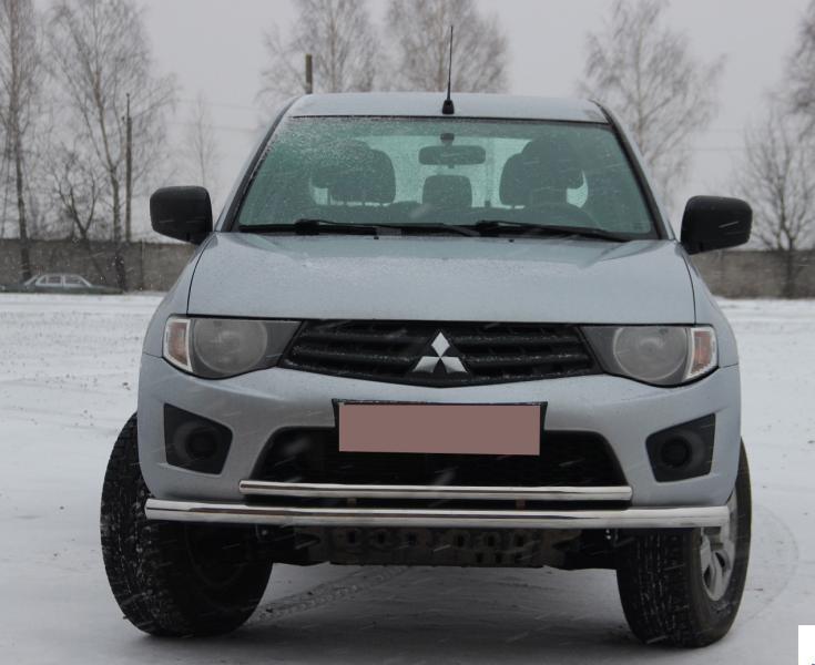 Купити Передній захист ST014 (нерж.) d60/60 для Mitsubishi L200 2006-2015 рр