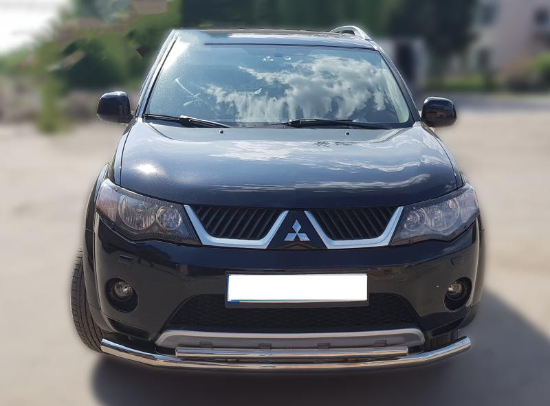 Купити Передній захист ST014 (нерж.) d60/42 для Mitsubishi Outlander 2006-2012 рр