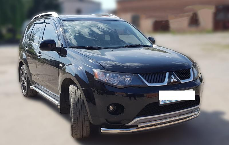 Купити Передній захист ST014 (нерж.) d60/42 для Mitsubishi Outlander 2006-2012 рр
