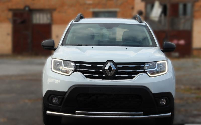 Купити Передній захист ST014 (нерж.) d60/60 для Renault Duster 2008-2017 рр