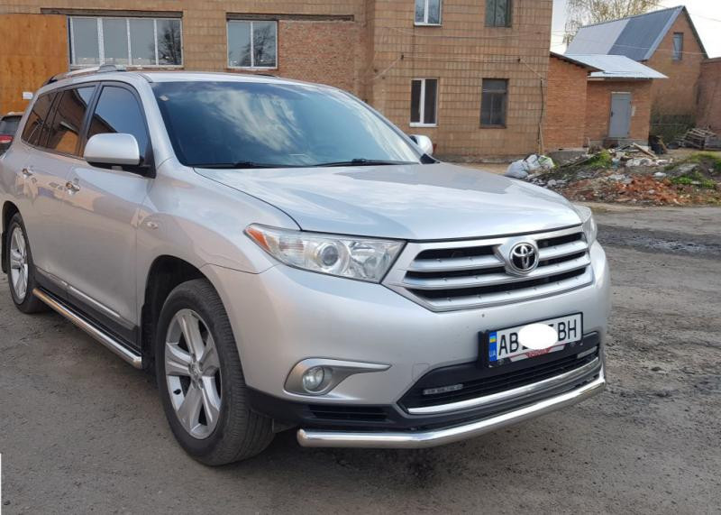 Купити Передній захист ST014 (нерж.) d60/42 для Toyota Highlander 2008-2013 рр