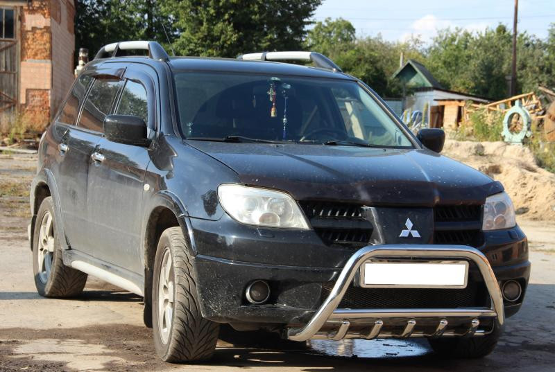 Купити Кенгурятник WT003 (нерж) для Mitsubishi Outlander 2001-2006 рр