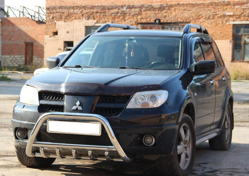 Купити Кенгурятник WT003 (нерж) для Mitsubishi Outlander 2001-2006 рр