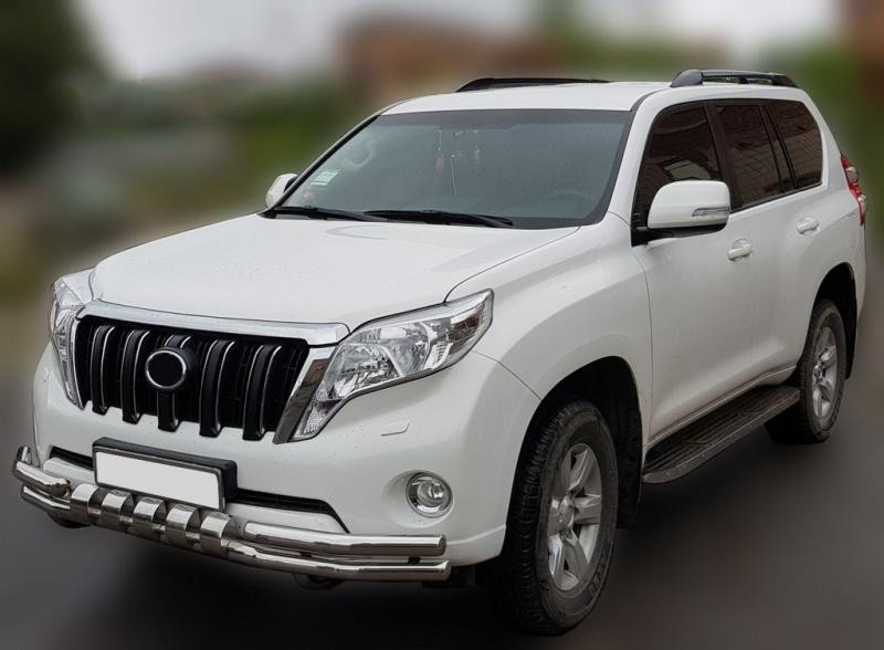 Купити Передній захист F3-31 (нерж) для Toyota Land Cruiser Prado 150