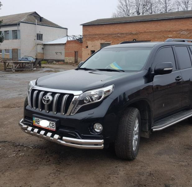 Купити Передній захист F3-31 (нерж) для Toyota Land Cruiser Prado 150