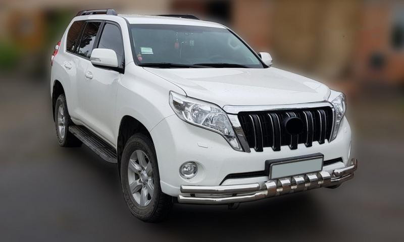 Купити Передній захист F3-31 (нерж) для Toyota Land Cruiser Prado 150