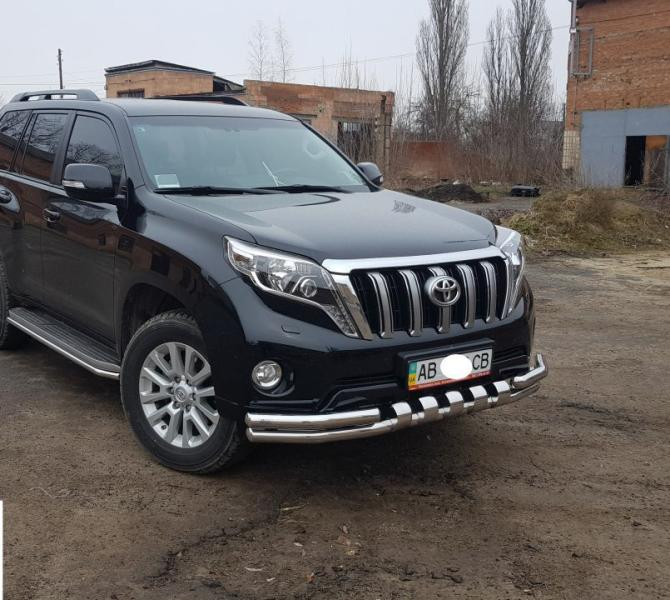 Купити Передній захист F3-31 (нерж) для Toyota Land Cruiser Prado 150