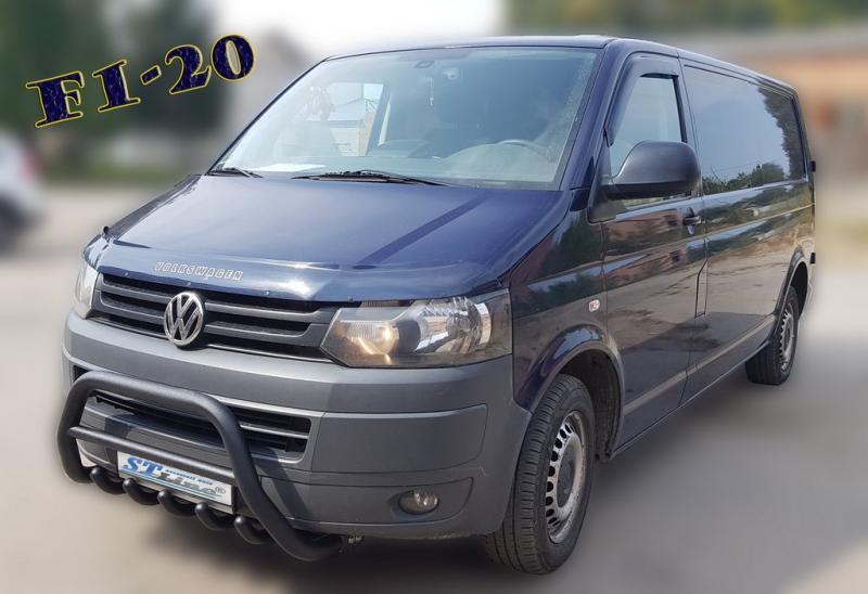 Купити Кенгурятник WT003 Black (нерж) для Volkswagen T5 2010-2015 рр