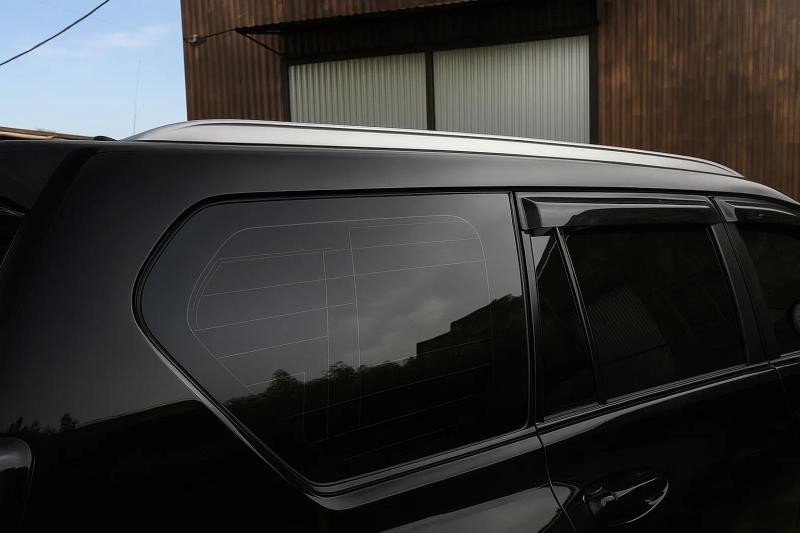 Купити Рейлінги Lexus-дизайн (2 шт, сірі) для Toyota Land Cruiser Prado 150